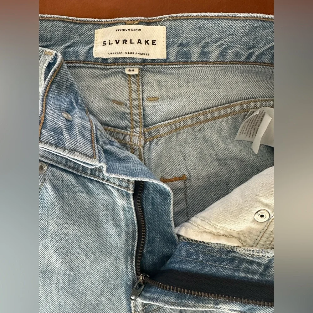 SLVRLAKE Light Blue Wide Leg Jeans - Picture 8 of 8